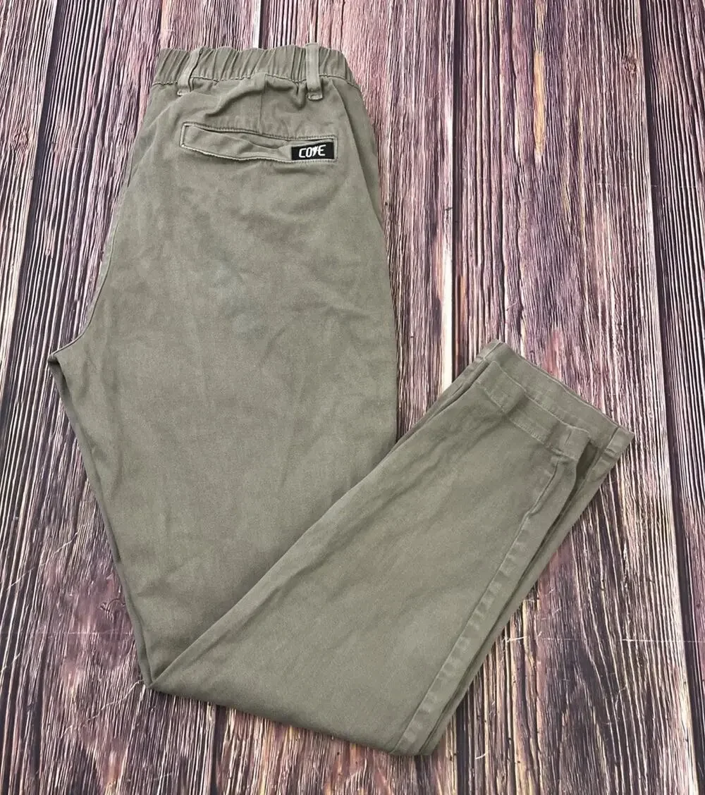 Cove Chino Green Elastic Waist Tapered Leg Pants Mens 30x32 (Actual 30x31)